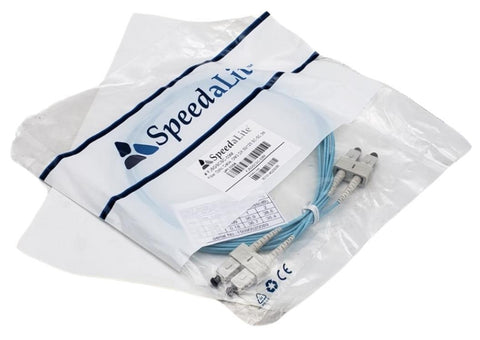 Speedalite FJ5GSCSC-03M Fiber Optic Cable OM3 DX 50/125 SC-SC 3M (Lot of 3)