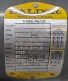 Baldor 35L613X906G1 AC Electric Motor 1 HP 1725 RPM 56CZ 208-220/440V 3PH