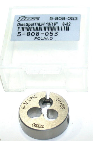 TMX 5-808-053 6-32 UNC LH HSS Adjustable Steel Thread Die New