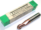 Design-Rite XL D6622292 19/64" Diameter 2 Flute TiCN Coat Carbide Ball End Mill