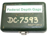 Federal C81S Depth Gage Large Dial .001" Indicator Set 1" Travel