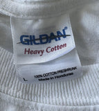 Gildan Men's Jimmy Buffett It's 5 o'clock on St. Somewhere White Shirt Size L