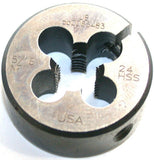 Union Butterfield 1410181 5/16"-24 NF HSS Adjustable Round Thread Die 1" OD