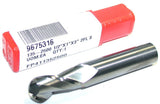 HTC 135-2500 1/2" Diameter 2 Flute Solid Carbide Ball End Mill