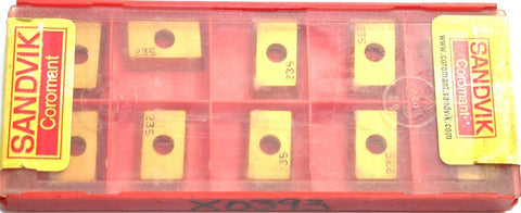 Lot of 10 Sandvik R215.44-15T308-AAM 235 Coromat Carbide Milling Inserts