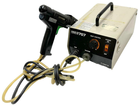 Hakko 707-2 Desoldering Tool 707 120VAC 120W 60Hz 329J W/ 707-1 Soldering Gun