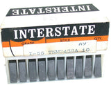 Lot of 10 Interstate TNMG-432A I-55 Double Side Triangle Turning Carbide Insert