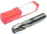 HTC 1/2" Diameter 1/2" Shank 3 Flute Solid Carbide Ball End Mill