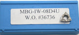 Lot of 5 Kaiser THINBIT MBG-IW-08D4U Carbide Boring Bar Inserts New