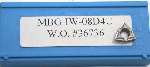 Lot of 5 Kaiser THINBIT MBG-IW-08D4U Carbide Boring Bar Inserts New