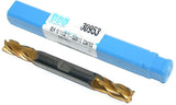 SGS 30953 11/32" (.34375") Carbide Double End Endmill 4FL 3/8" Shank TiN Coat