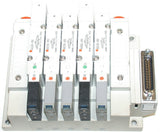 SMC 5 Unit Solenoid 24V Single and Double 5 position Stack Up Bank Assembly