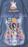 Hard Rock Cafe Men's Jimi Hendrix Graphic London Graphic Navy Shirt Size Medium
