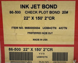 Oce Imaging Supplies 86500 Check Plot Bond Plotter Paper 22" x 150" 2"CR 4-Pack