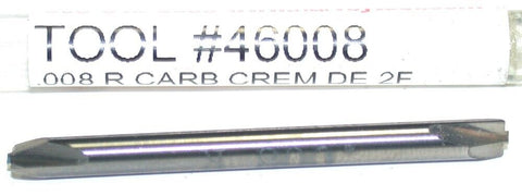 Harvey 46008 0.0080" Corner Rounding Double End Carbide End Mill