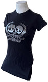 Tultex Women's Green Day 21st Century Breakdown Skulls Black Shirt Size Large