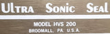 Ultra Sonic Seal HVS-200 Welding Controller H G 200