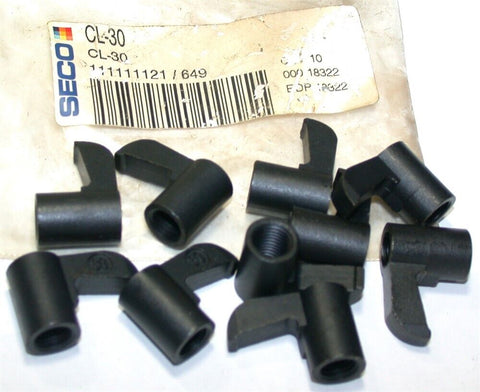 Lot of 10 New SECO Indexable Finger Clamps CL-30 CL30 Made in the USA