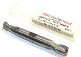 Regal 50116 1/2" Diameter 1/2" Shank 2 Flute Double End HSS End Mill