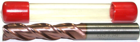 YG-1 Minicut 310-1020 1/2" Diameter 1/2" Shank 3 Flute HSS End Mill New