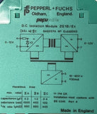 Pepperl + Fuchs ZG18/Ex DC Isolation Module Ex842003