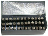 CH Hanson 21630 3/8” Heavy Duty Combo Letter & Number Stamp Set w/Case Made USA