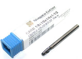Niagara N55618 Carbide 1/8" Diameter 1/8 Shank 2 Flute TiAlN Coat Ball End Mill