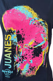 Hard Rock Cafe Women's Juanes Graphic Black Short Sleeve Shirt Size Medium