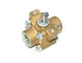 Worcester Controls 3-Piece Stainless Steel Ball Valve 1/2 NPT NO HANDLE
