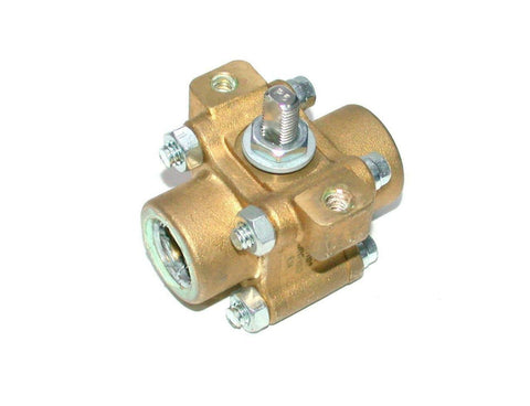 Worcester Controls 3-Piece Stainless Steel Ball Valve 1/2 NPT NO HANDLE