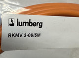 Lumberg RKMV 3-06/5M Single Ended Cordset Sensor Cable 3 Positions 5m 16.4 ft