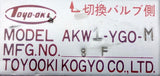 Toyo-Oki AKW1-YGO-M Hytegra Hydraulic Valve Manifold