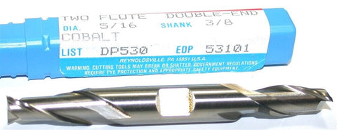 Up to 2 New Niagara 5/16" Double End 2 Flute HSS End Mill 53101