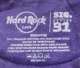 Hard Rock Cafe Women's Linkin Park Graphic Purple Short Sleeve Shirt Size Medium