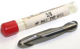 Carbro 657TB 3/8" Diameter 3/8in shank 2 Flute Carbide Ball Double End End Mill