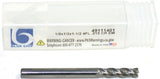 Blue Chip 49111401 1/8" Diameter 4 Flute Solid Carbide .015" CR End Mill