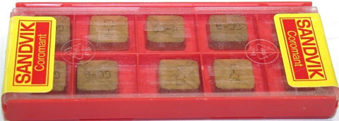 Lot of 10 Sandvik SPKN 12 03 ED R GC-A TiN Coated Carbide Milling Inserts