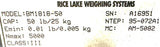 Rice Lake BM1818-50 Bench Scale Base W/ Sterling Scale DW810-N12 Indicator