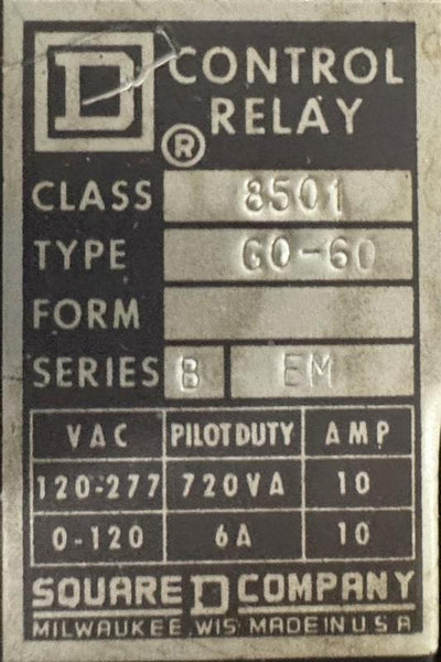Square D 8501 KP12V36 Relay Plug In Series D 10A 12V NIB Square D 8501 KP12V36 Relay Plug In Series D 10A 12V NIB