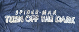 Alternative Men's Spider-Man Turn Off The Dark Graphic Navy Shirt Size Medium