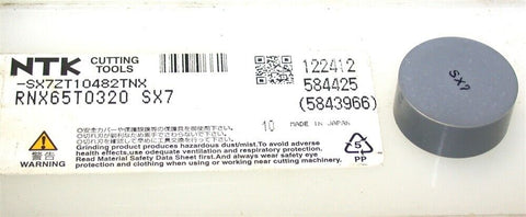 Lot of 4 NTK RNX65T0320 SX7 Ceramic Turning 3/4" Inserts new