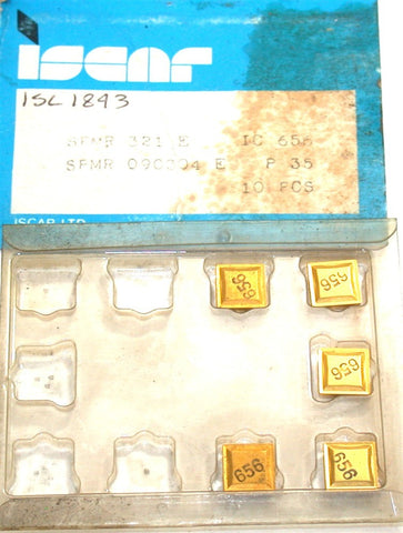 Lot of 5 New SPMR 321 E IC 656 Iscar Carbide TiN Coated Turning inserts