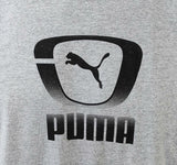 Puma Men's Graphic Gray Short Sleeve Shirt Size Large