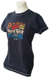 Hard Rock Cafe Women's Las Vegas Navy Short Sleeve Shirt Size Medium
