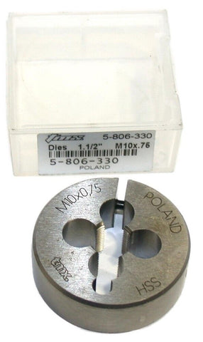 TMX 5-806-330 M10 X 0.75 HSS Adjustable Steel Thread Die New