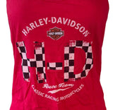 Harley-Davidson Women's Race Team Classic Racing Motorcycles Tank Top Size Large
