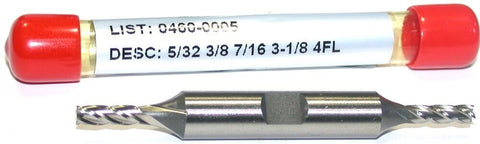 YG-1 Minicut 0460-0005 5/32" Diameter 3/8" Shank 4 Flute HSS End Mill New