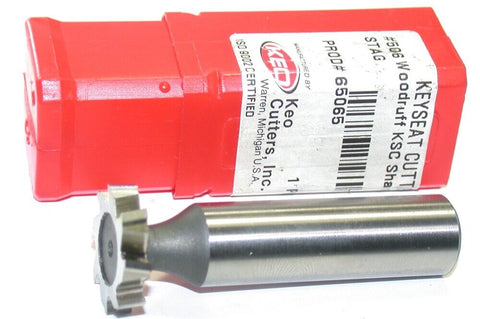 KEO 65065 3/4" Dia. 5/32" Face Width HSS 10 Teeth Woodruff Keyseat Cutter