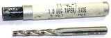 Weldon T1-4L-1 1 Degree 1/8" Diameter 3/16" Shank 3 Flute HSS Tapered End Mill