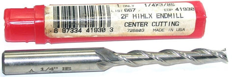 Cleveland 41930 1/4" Diameter 3/8" Shank 2 Flute Xtra Long End Ball End Mill